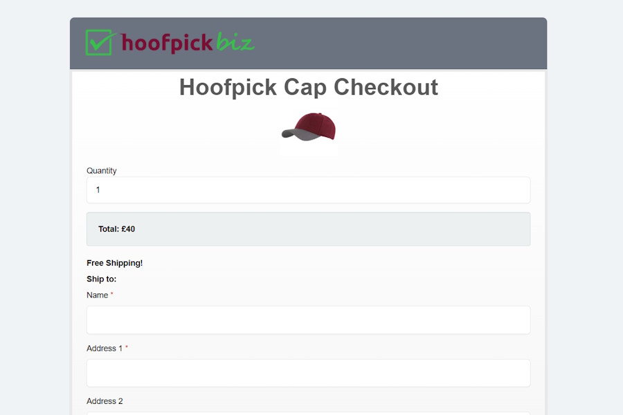 Cap Checkout