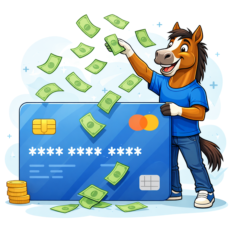 Horse accepting payments