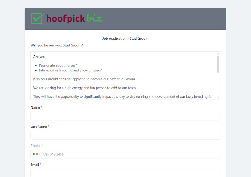 Job Application